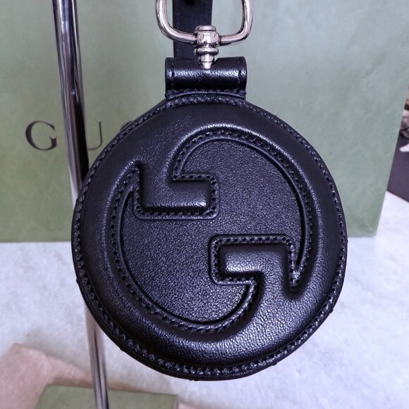 Gucci 760710 Blondie Mini Cylinder Shoulder Bag Black Leather - Picture 10 of 15